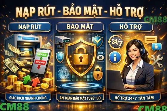 cm88a nạp rút- bảo mật- hỗ trợ